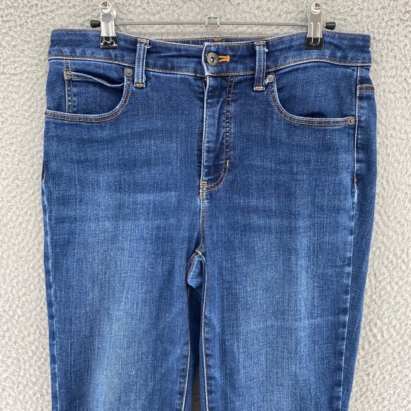 Talbots Jeans Womens 4 Blue Straight Medium Wash Denim Stretch Slimming Casual - Picture 2 of 11